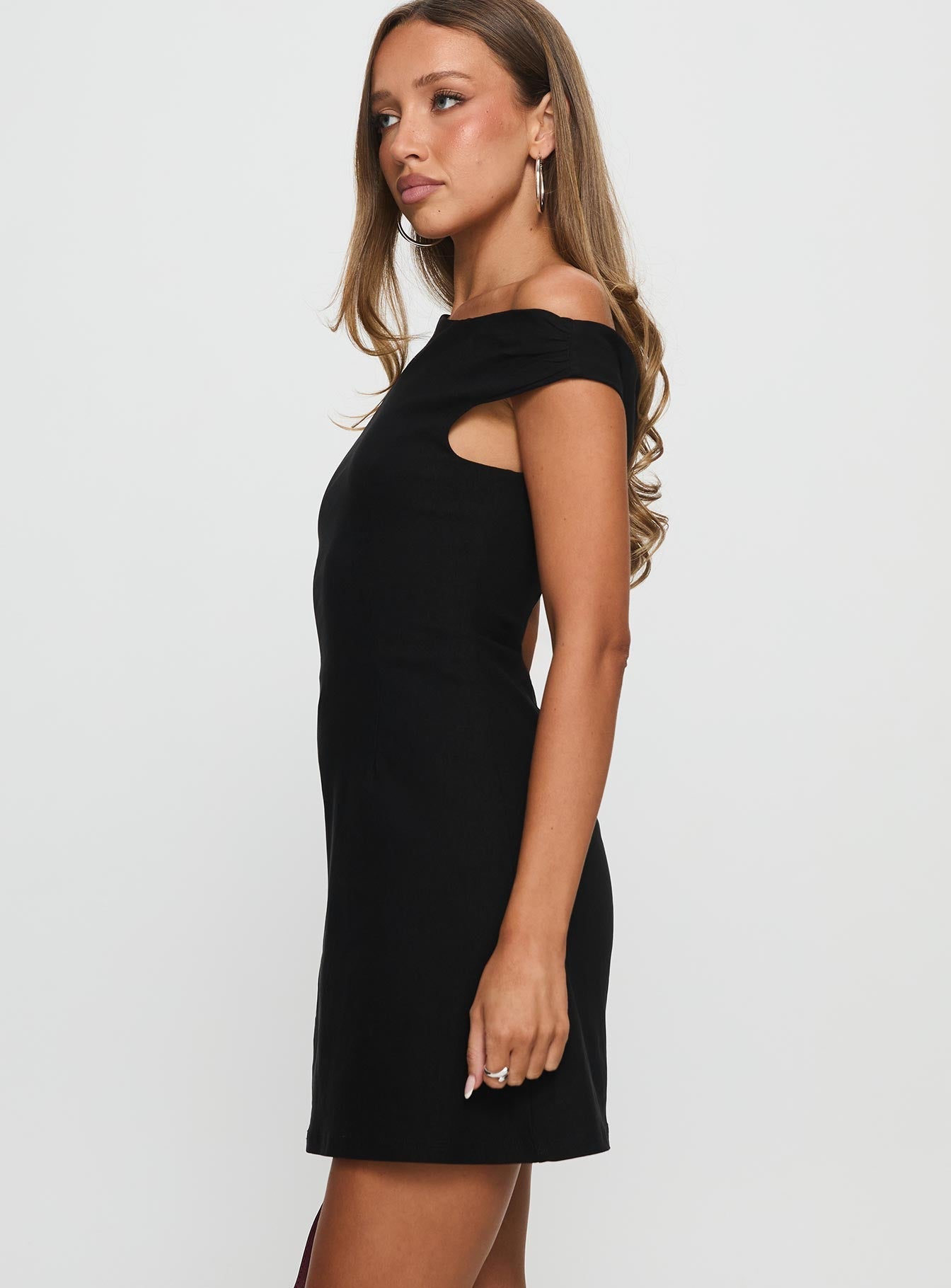 Assured One Shoulder Romper Black
