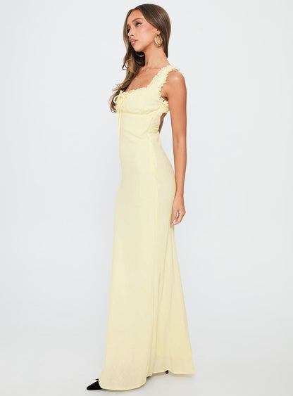 Lillette Maxi Dress Lemon