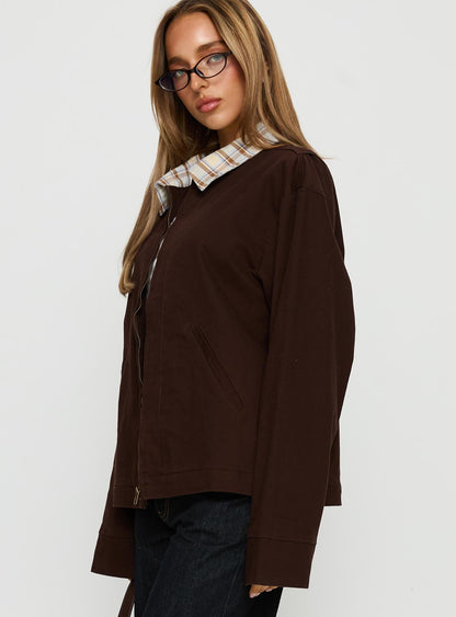 Soraia Workwear Jacket Brown
