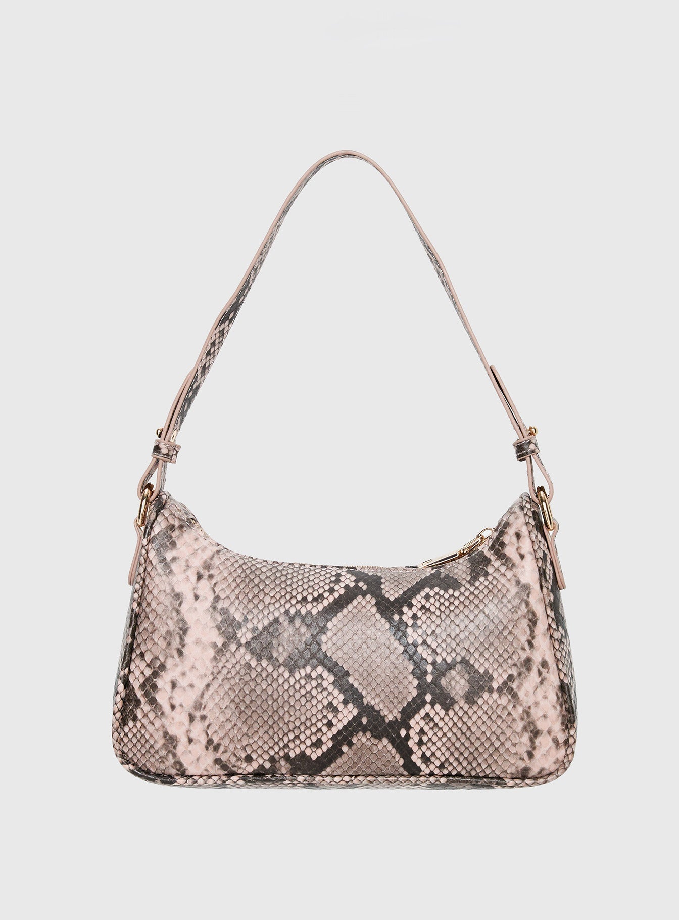 Jaxen Shoulder Bag Pink Snake