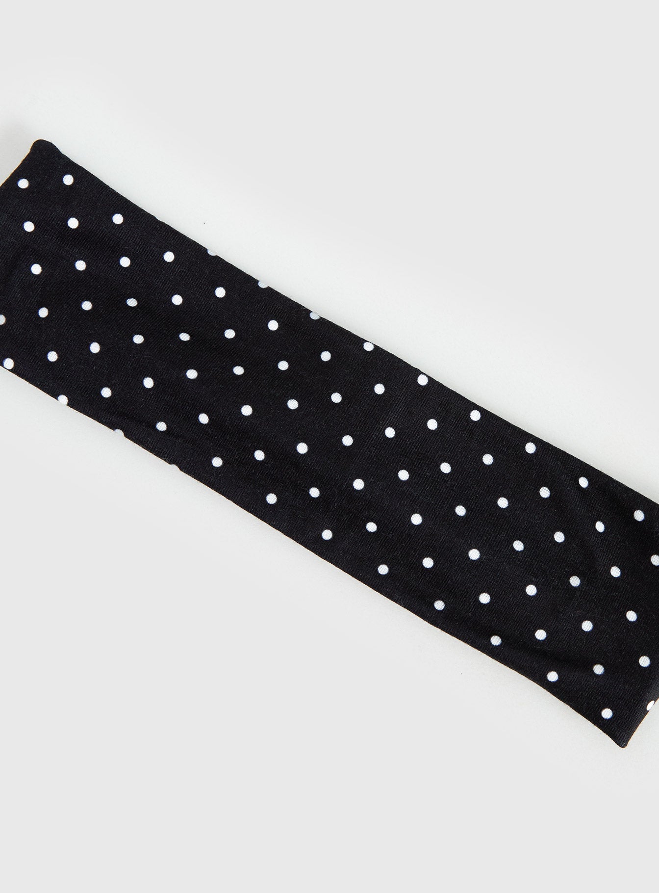 The Juney Headband Black Polka