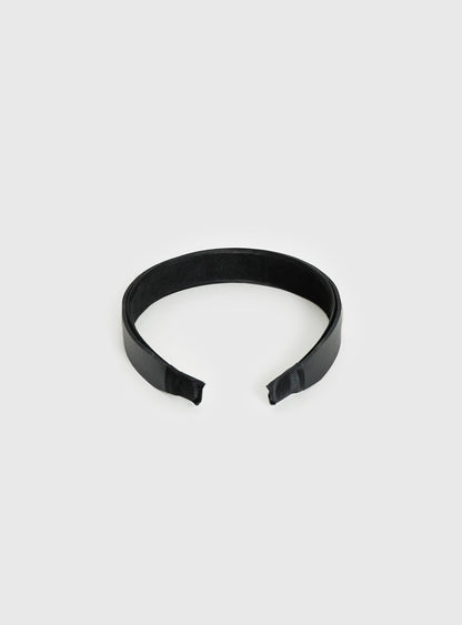 Yasminn Eyelet Headband Black