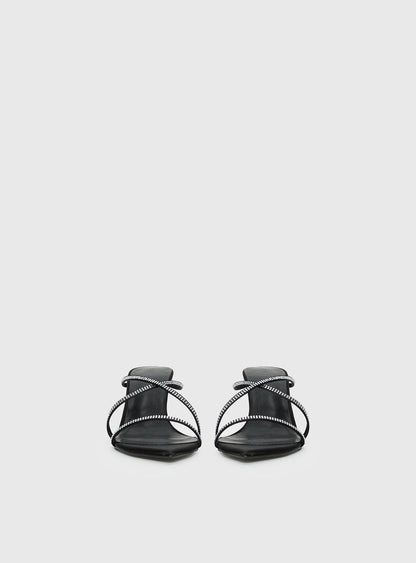 Billini Effy Heels Black Satin Diamante