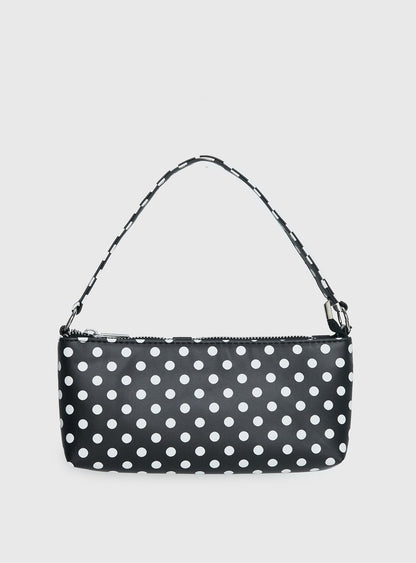 Aire Shoulder Bag Black Polka
