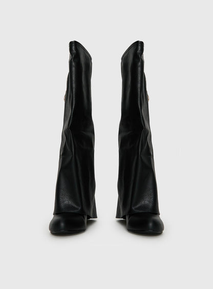 Ritz Knee High Boots Black