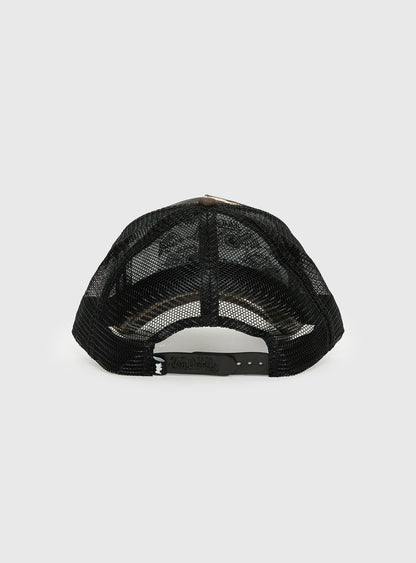 Von Dutch Multi Trucker Hat Brown Camo