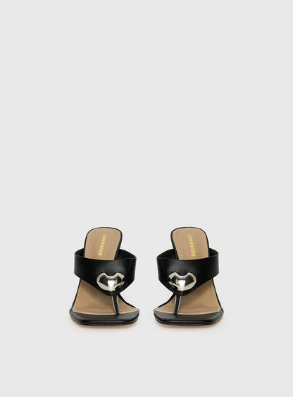 Gifted Thong Heels Black