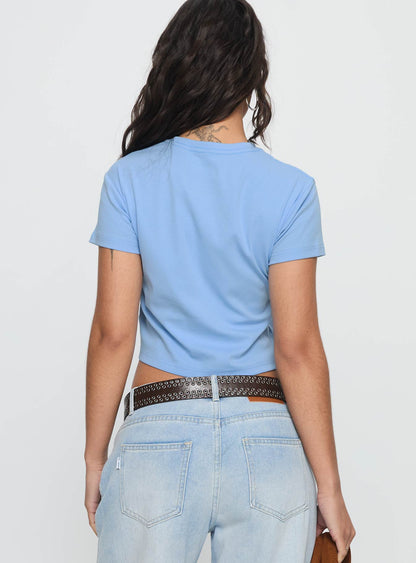 This And Yap Graphic Top Blue / Red