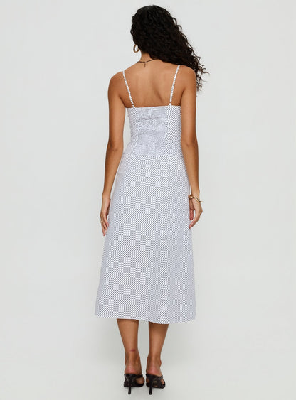 Shining Mirrors Set White / Black Polka