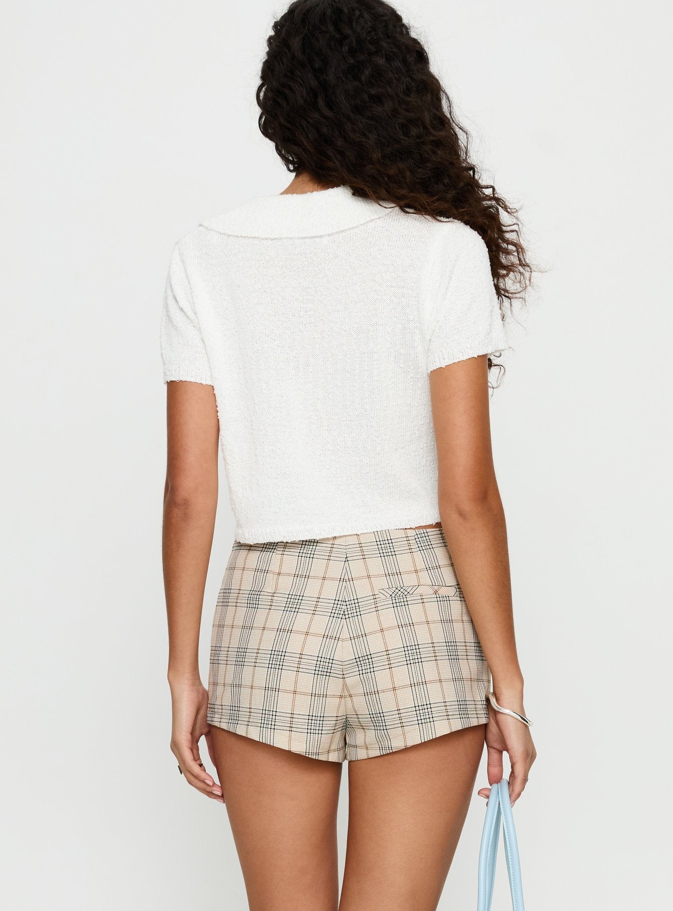 Uncharted Skort Beige Plaid