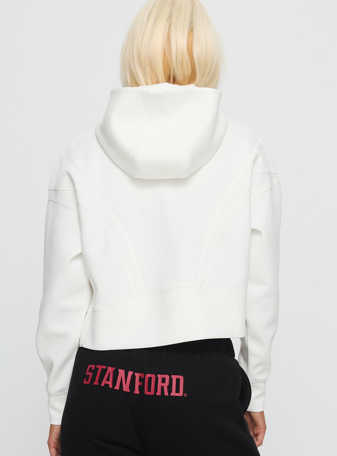 Stanford Buttersport Half-zip Hoodie White