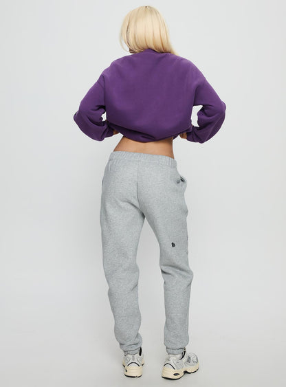 NYU Basic Sweatpants Heather Grey