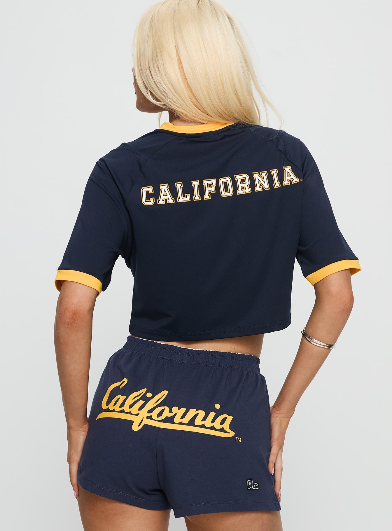 UC Berkeley Cropped Soccer Jersey Tee Blue
