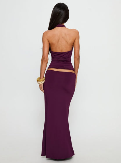 Vanecia Maxi Skirt Purple