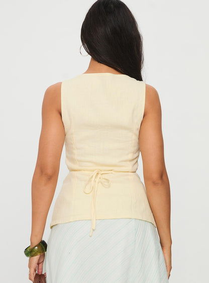Spirito Vest Top Butter