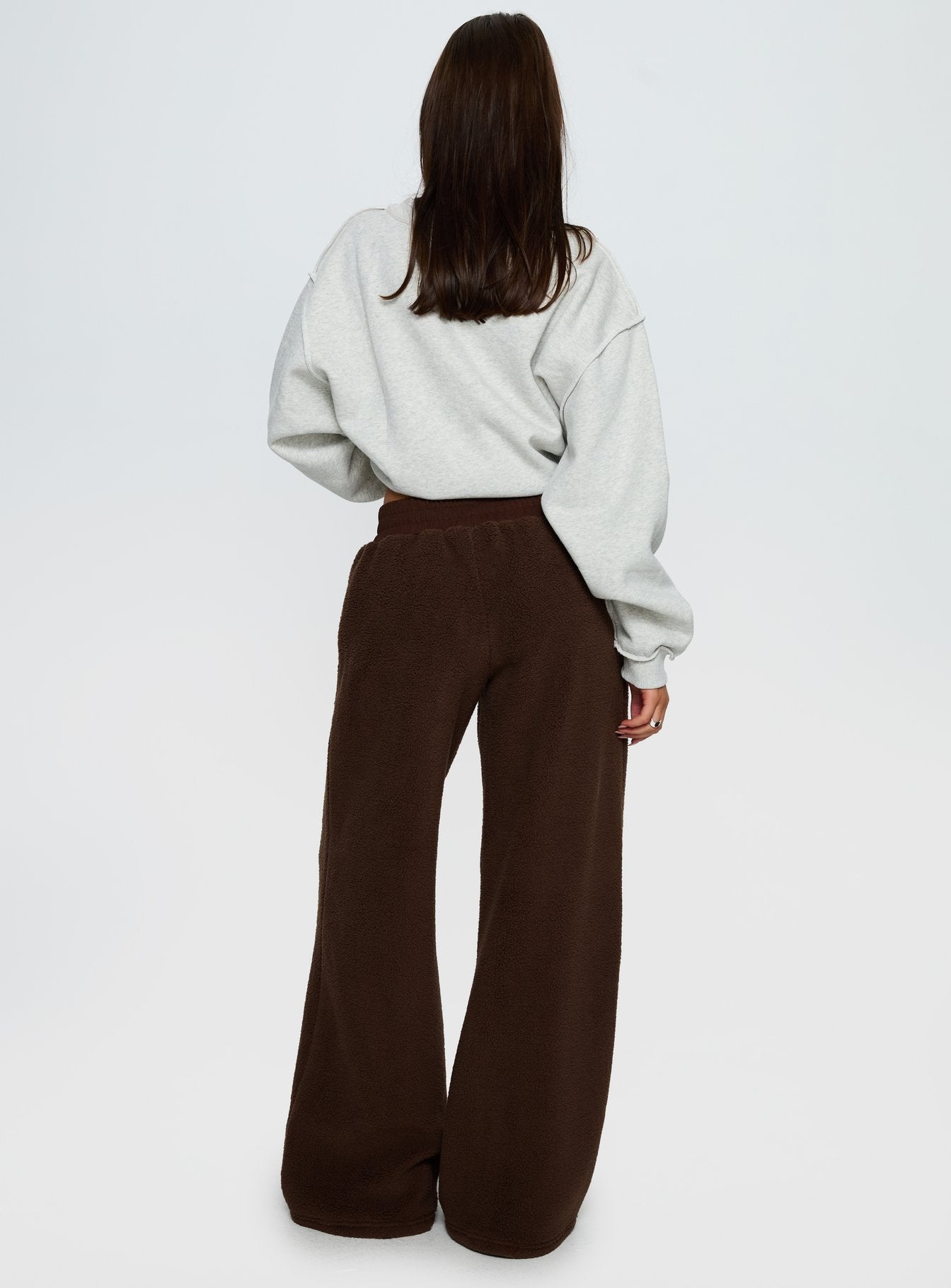 Siberia Fleece Track Pant Chocolate Brown