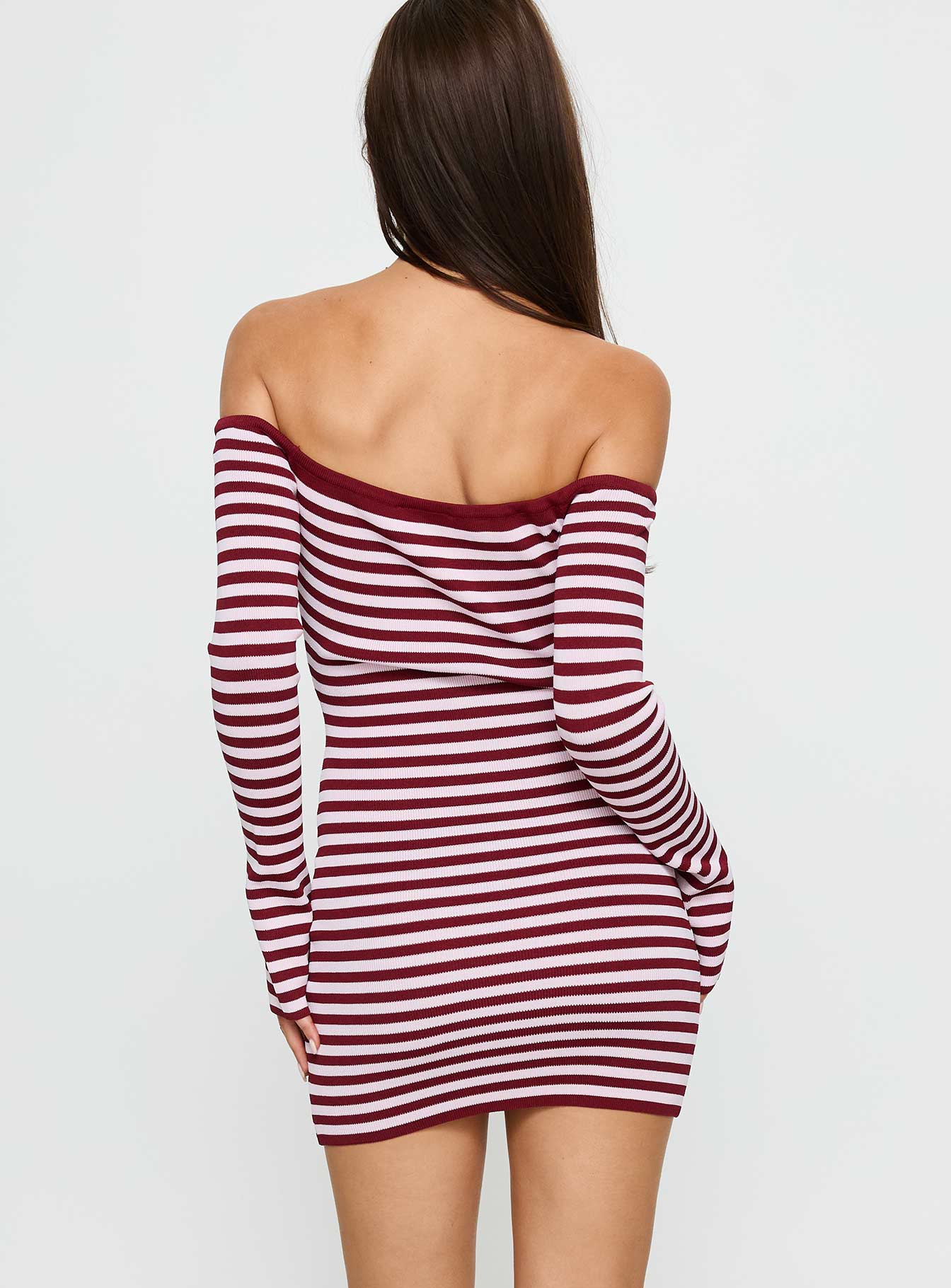 You Wish Long Sleeve Knit Mini Dress Multi