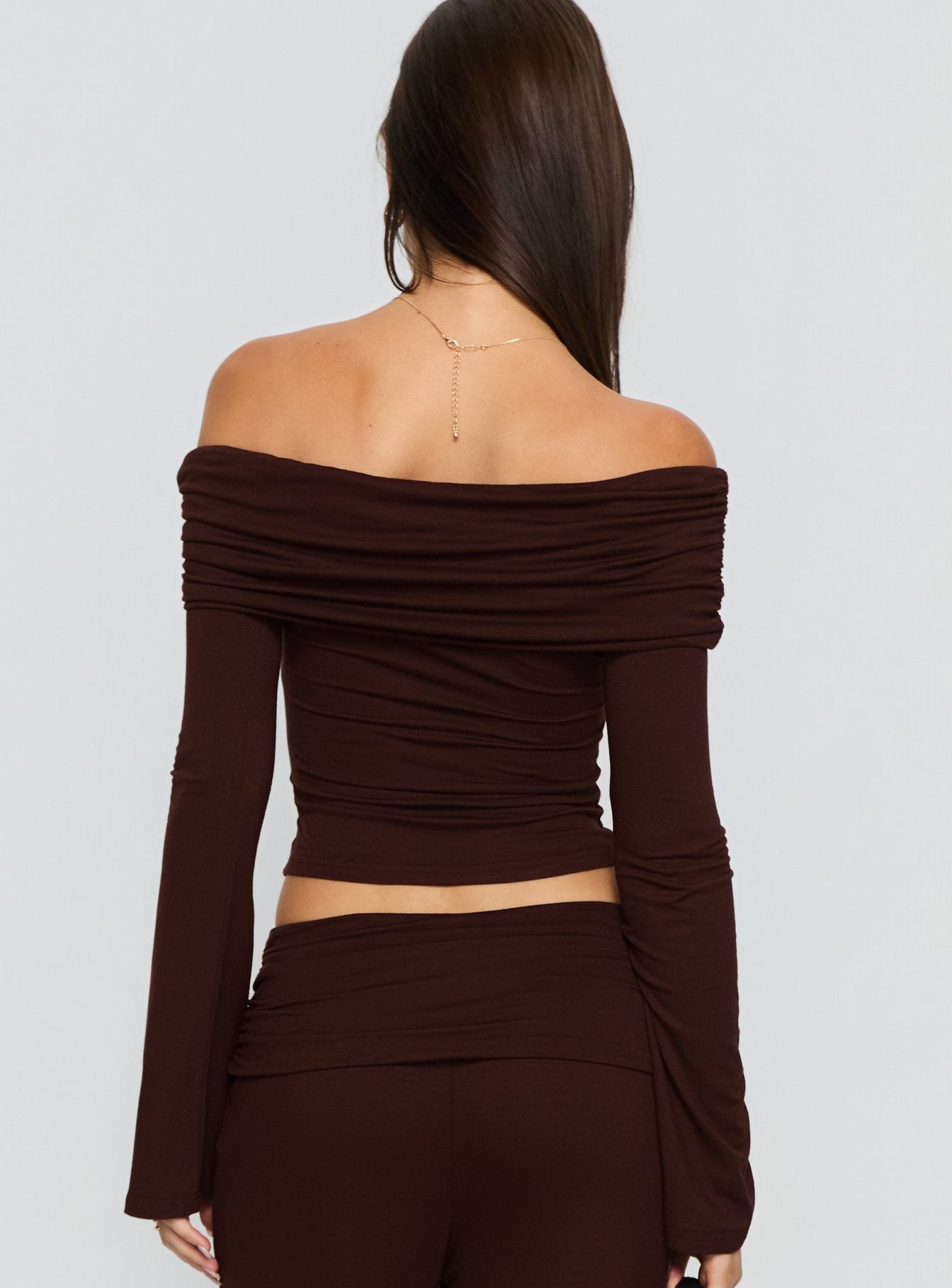 Fawne Long Sleeve Top Brown