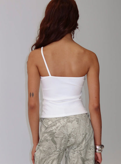 Fryda Buckle Strap Detail Top White