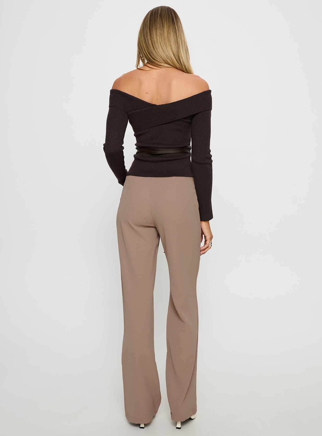 Narratives Wrap Tie Trouser Pant Taupe