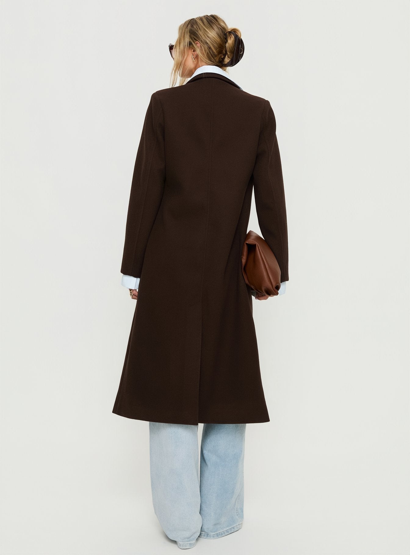 Prolific Longline Coat Brown