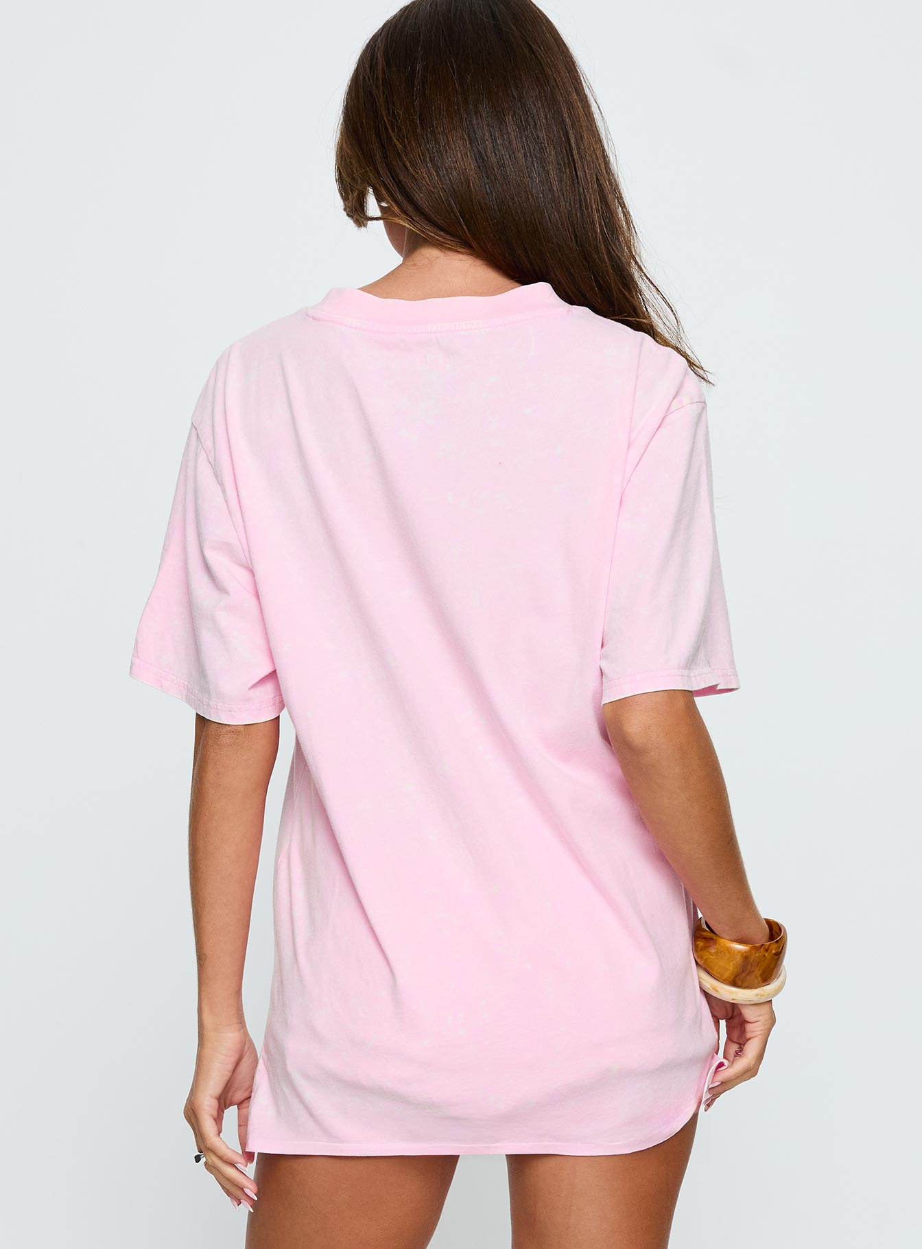 Pepsi Cola Graphic Top Washed Pink