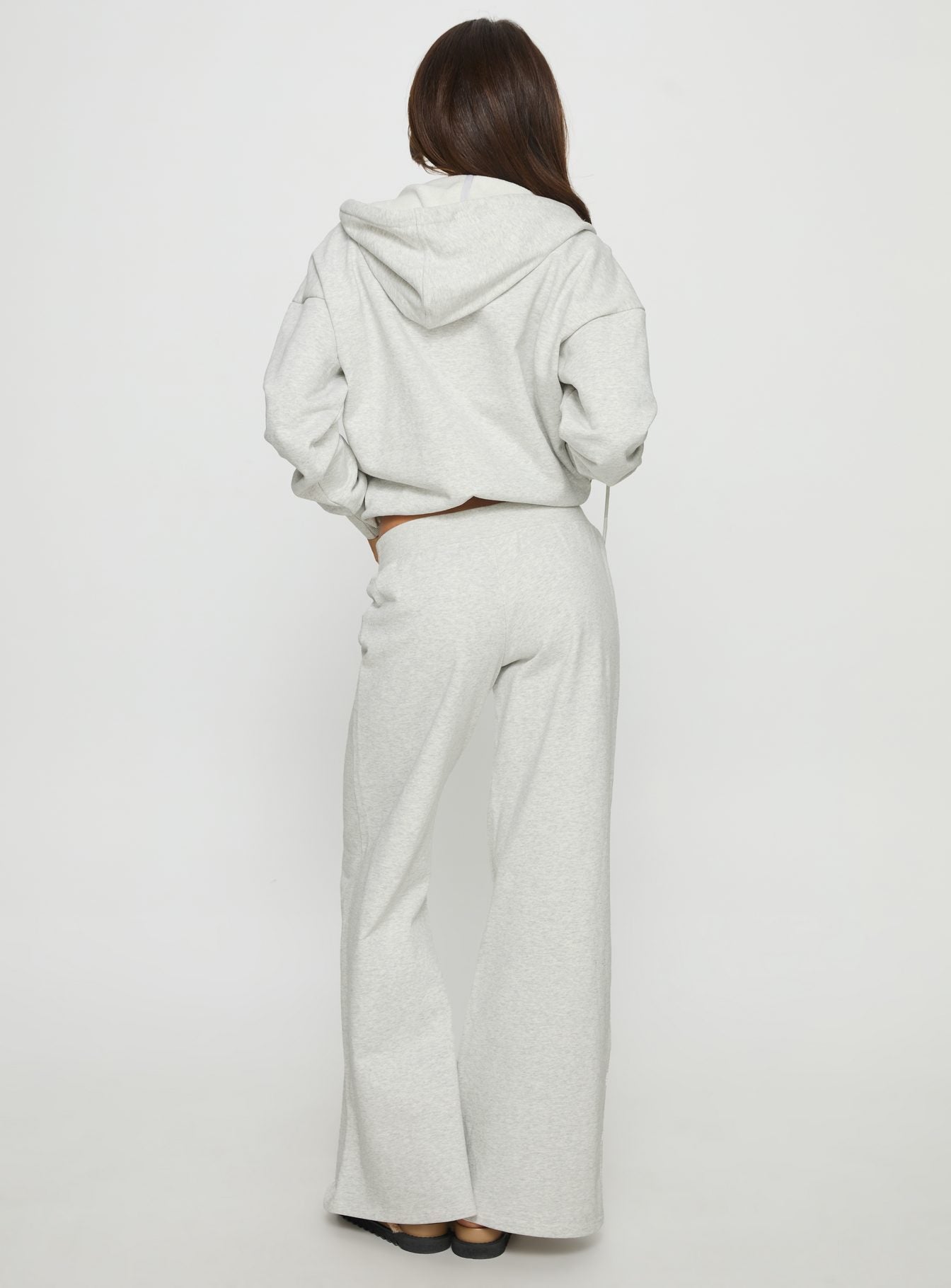 Summits Flared Track Pants Grey Marle