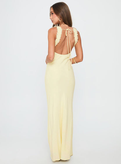 Lillette Maxi Dress Lemon