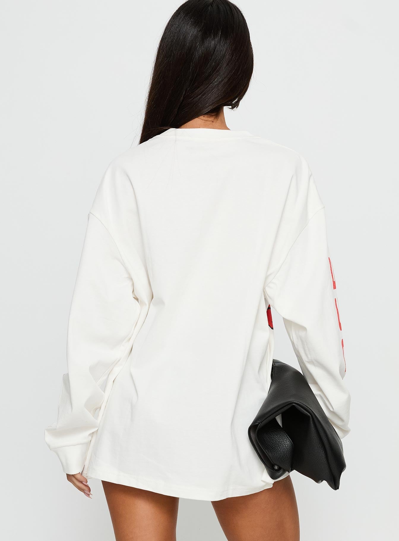 Dodge Electric Muscle Long Sleeve Graphic Top White