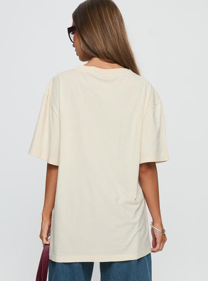 4th July Led Zepplin Oversized Tee White