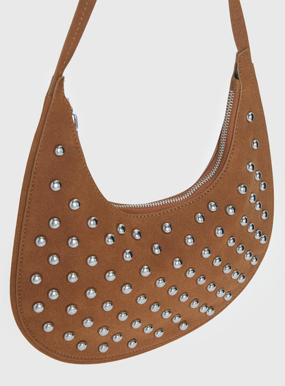 Like A Daydream Studded Bag Brown