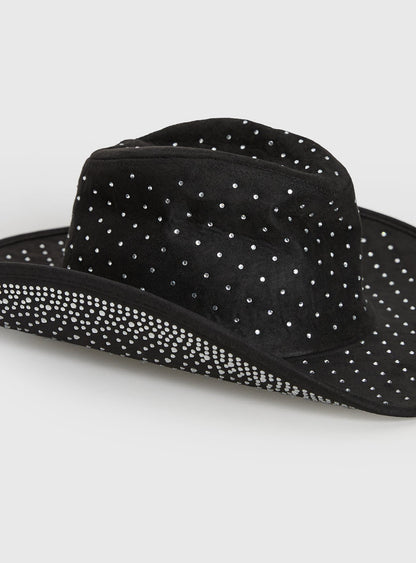 Tennessee Diamante Cowboy Hat Black