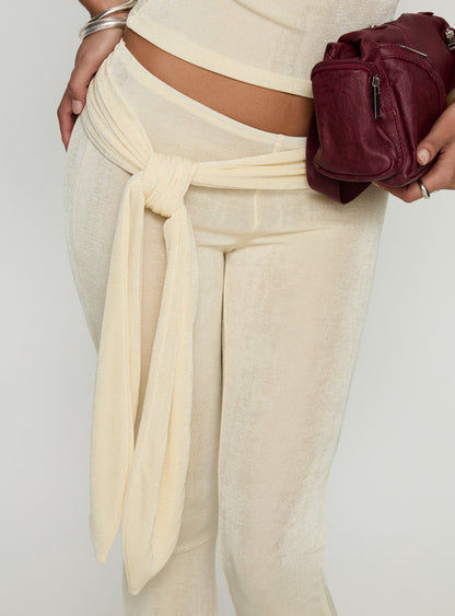 Butterfly Tie Detail Pants Lemontini