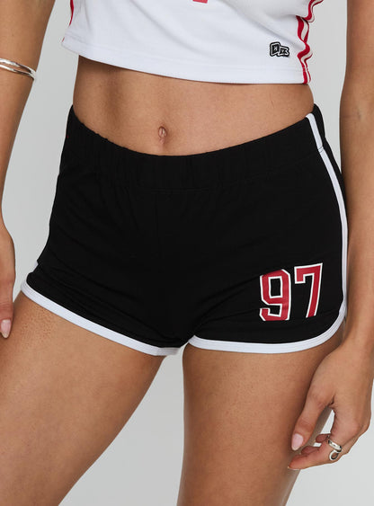 SDSU Old School Mini Short Black