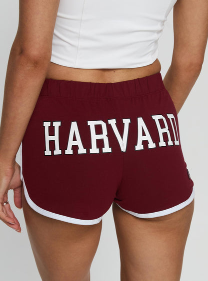 Harvard Old School Mini Short Crimson