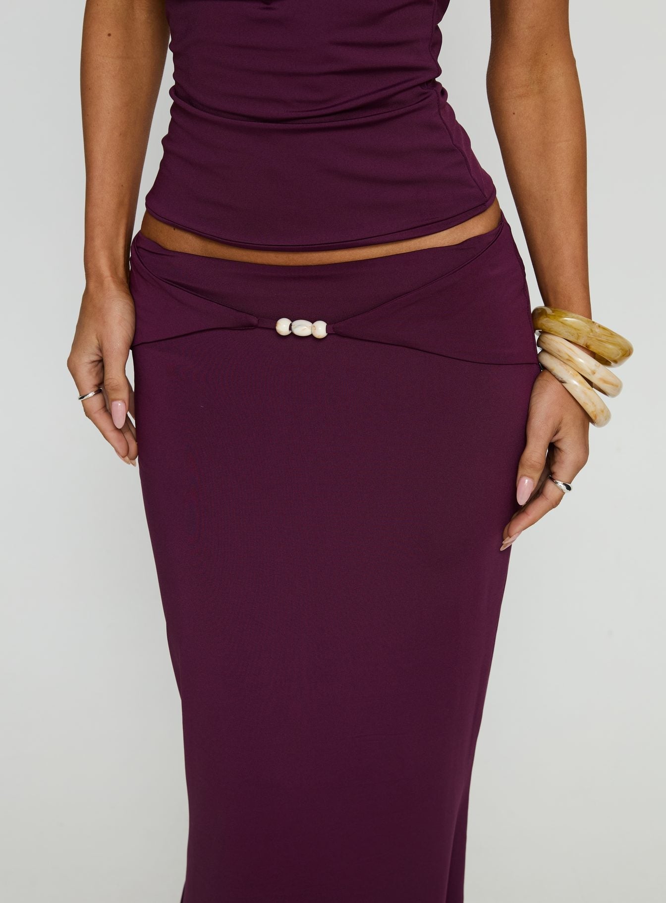 Vanecia Maxi Skirt Purple