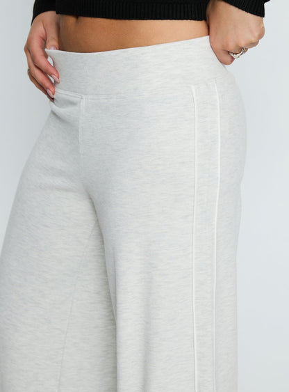Ascenda Straight Leg Track Pant Grey Marle