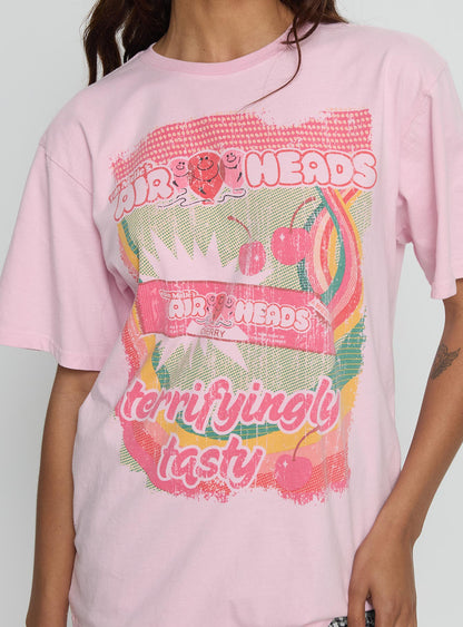 Airheads Oversized Graphic Tee Pink