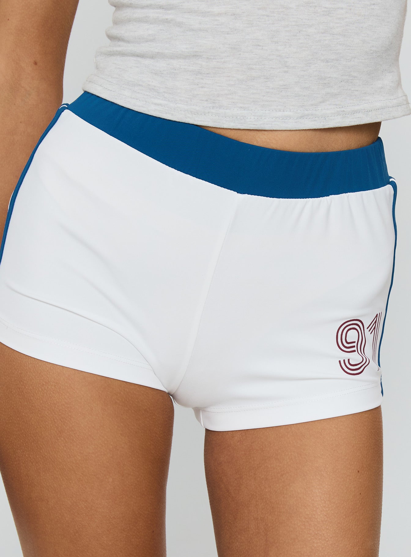 Raxton Micro Shorts White / Blue