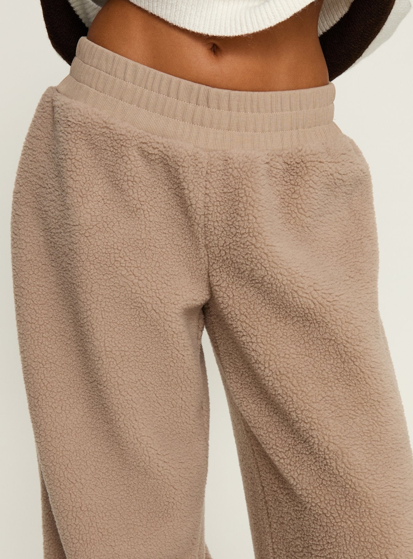 Siberia Fleece Track Pant Light Brown