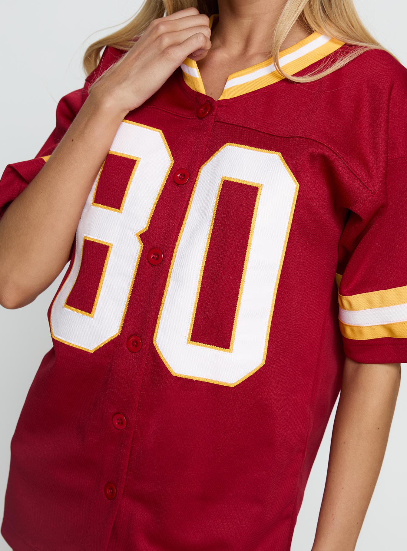 USC Football Button Down Jersey Cardinal