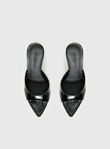 Let Love In Peep Toe Heels Black