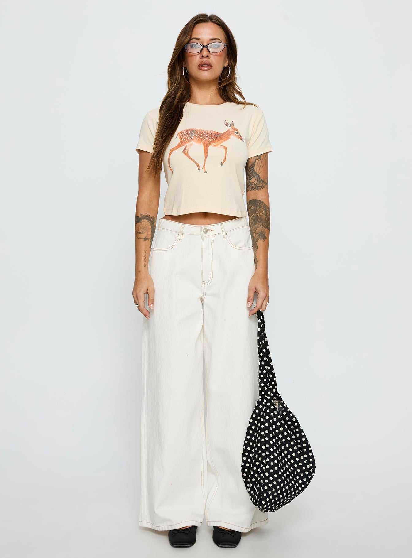 Dearly Loved Graphic Baby Tee Cream