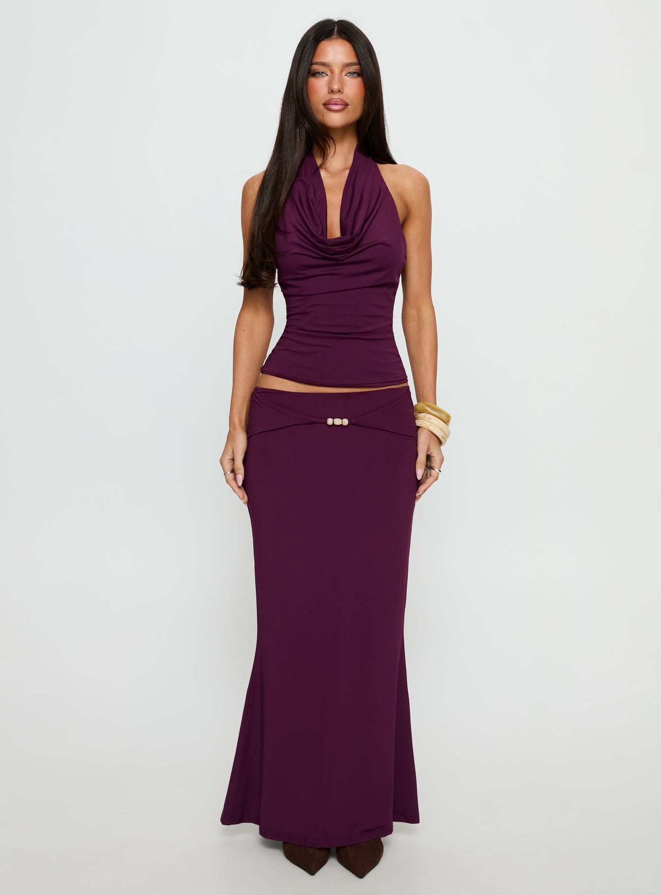 Vanecia Maxi Skirt Purple