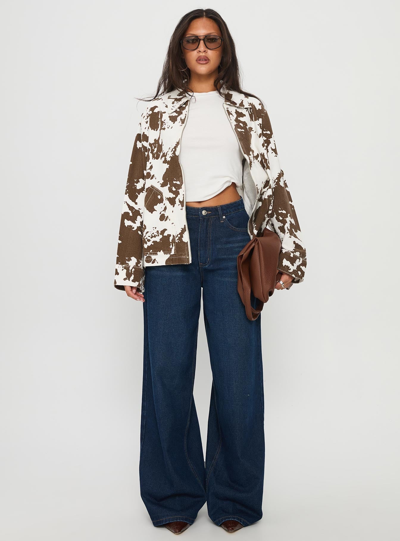 Another Life Zip Through Jacket Cow