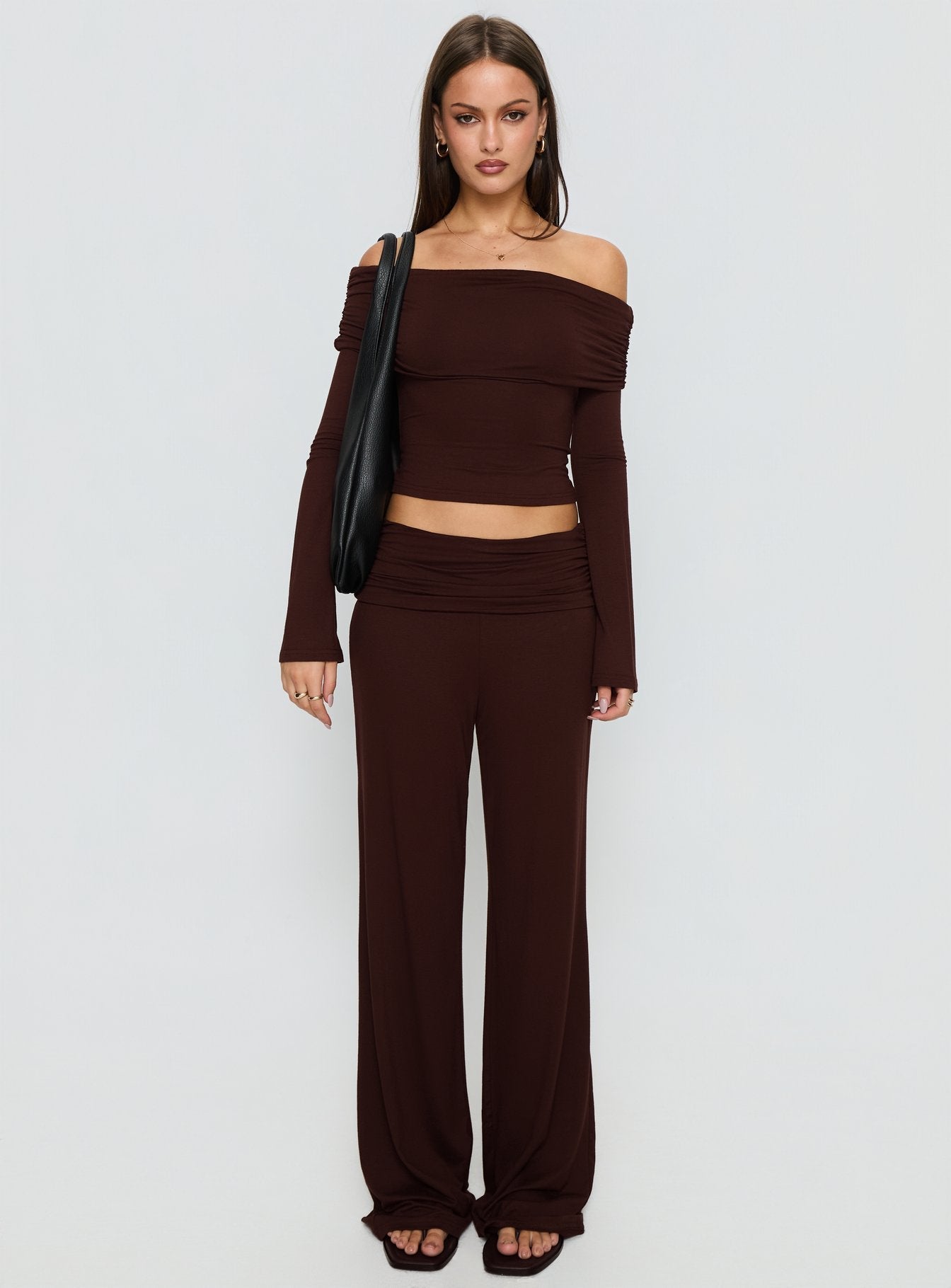 Fawne Long Sleeve Top Brown