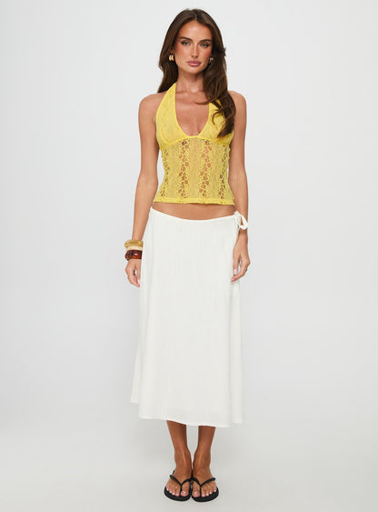 Cruizer Halter Top Yellow