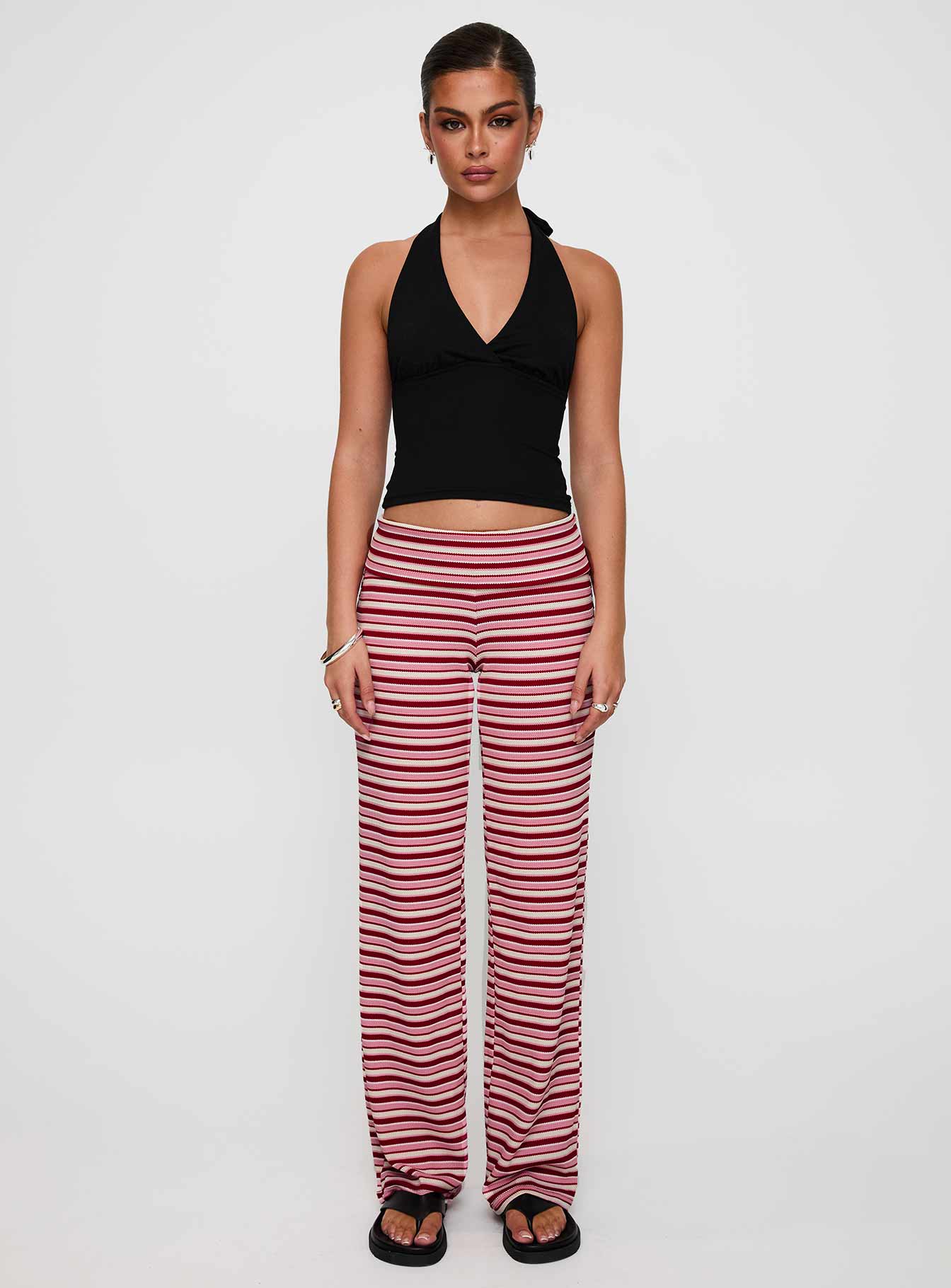 Dreamgirl Folded Pant Pink Multi