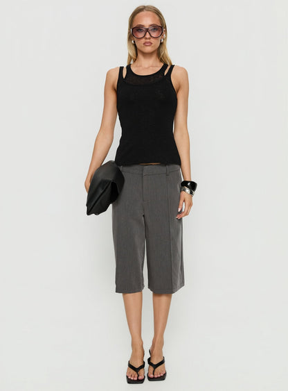 Ceyla Layered Tank Top Black