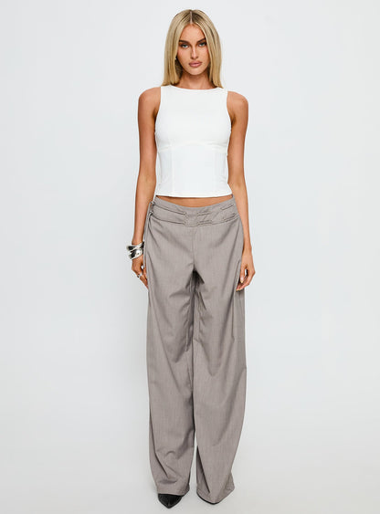 Georgetta Bust Detail Cami Top White